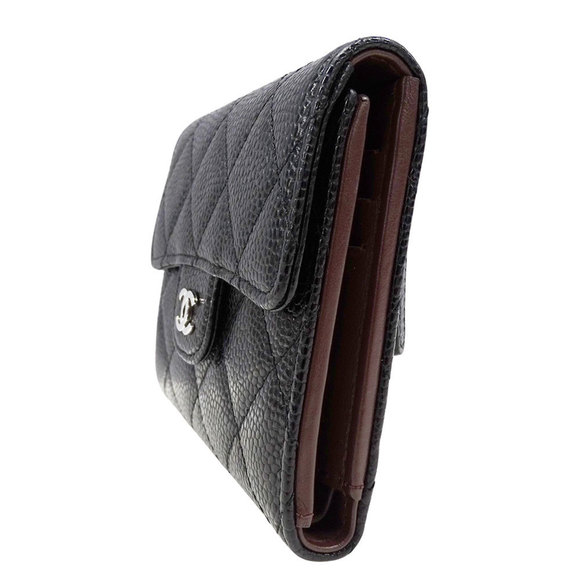 CHANEL Black Caviar Leather Wallet - Picture 4 of 15